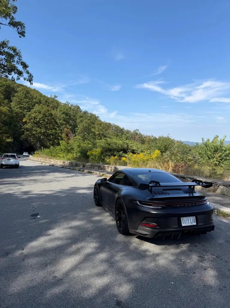 Matte black Porsche 911 GT3 with PPF installed by Deluxe Paint Protection